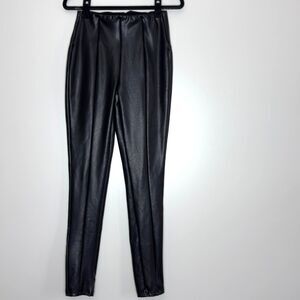 Fashion Nova Backin' It Up Faux Leather Leggings Black Women's Size XS